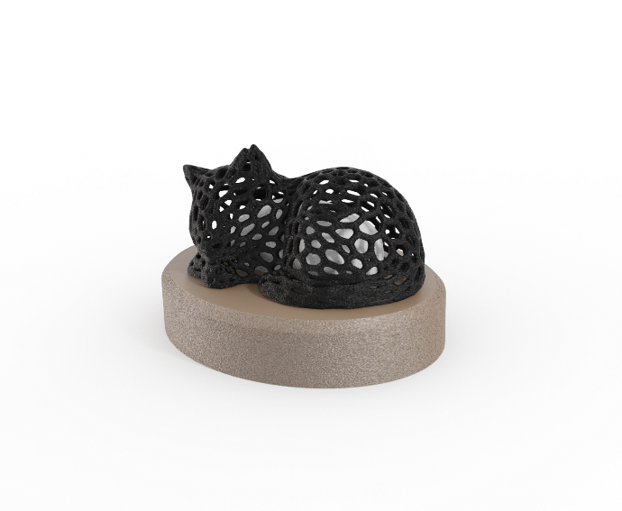 Katze (weiß, gold, oval 1,0 l, Nein)